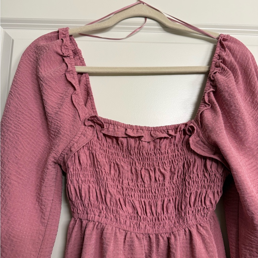 Altar'd State Pink Ruffled Mini Dress - Picture 4 of 5